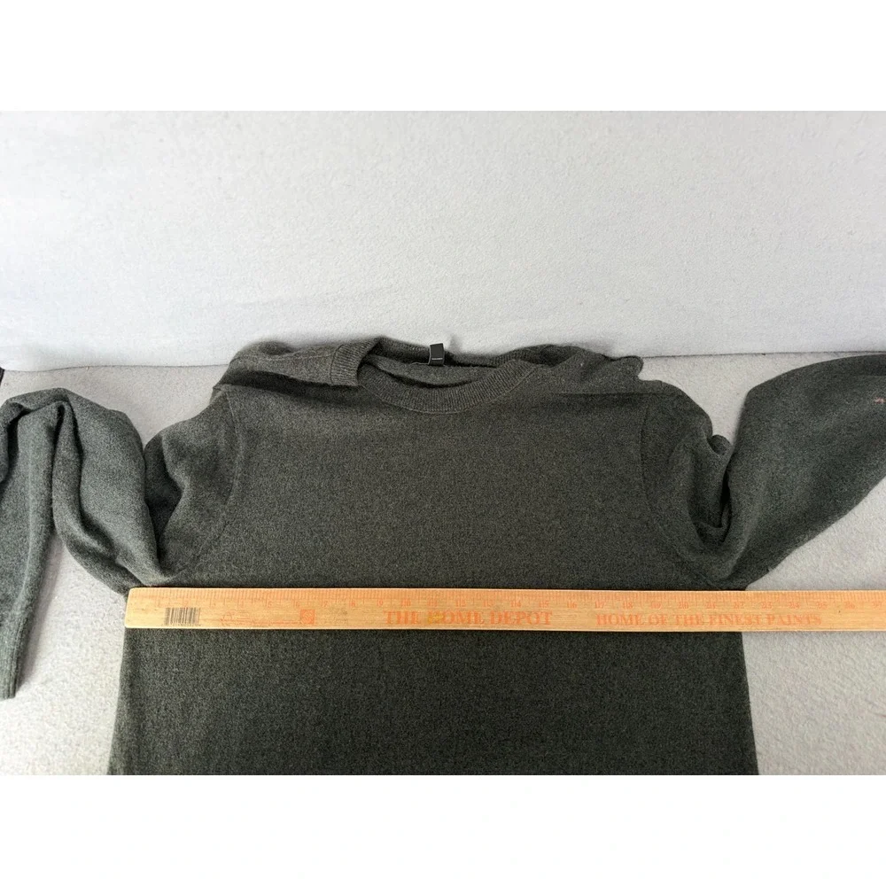 Banana Republic Sweater Mens XLT TALL Green 100% Cashmere Heritage Dark Academia
